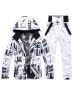 Men's windproof, waterproof, and warm breathable ski suit