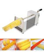 Stainless steel hand cranked tornado potato peeler and potato tower machine