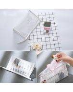 Stripe Style Portable Travel Cosmetic Organizer Bag, Size: 23*14*9cm, Random Color Delivery