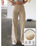 Plain high waisted flared jeans