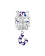 Sterling Silver S925 Fantasy Magic Cat Pendant Accessories DIY Bracelet Beads
