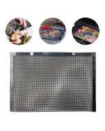 Barbecue Heat Resistant Non-stick Grilling Mesh BBQ Baking Bag, Size: 40 x 27cm (Black)