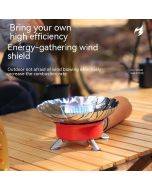 Outdoor multifunctional windproof Lotus stove Camping picnic portable long gas stove Self-driving tour barbecue gas stove