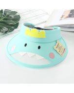 Children's anti-UV empty top sun hat summer travel boys and girls baby thin section big eaves sun protection sun hat
