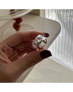 S925 sterling silver winding ring