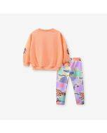 Little maven autumn girls sweater suit children's long-sleeved cotton suit European and American cute girl pants set