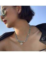 Turquoise beaded necklace