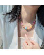 Cracked crystal necklace