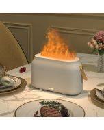 Simulation Flame Aromatherapy Humidifier Water Shortage Protection Adjustable Brightness Bedroom Ambient Light