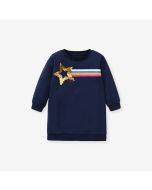 Little maven children's sweater dress autumn new European and American girls' long-sleeved dress home casual children's skirt