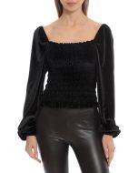 French style blouse temperament elegant long sleeves