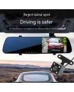 4.5 inch car recorder HD night vision blue screen anti-glare rearview mirror recorder car dvr car video recorder
