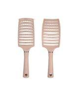 LUMA PP material oem arc shape hairbrush custom big size wave hair brushes air vent brush for hair