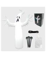 Halloween inflatable air model 1.8m horror ghost white ghost luminous air model - EU Plug
