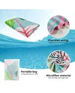 Explosive foreign trade superfine fiber quick-drying beach towel ins printed swimming towel double-sided velvet beach towel bath towel