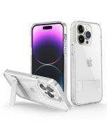 Portable Invisible Metal Stand Case iphone14Pro max case transparent