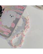 Color heart chain phone case chain