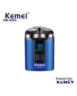 Kemei/KEMEI new three-blade razor LED LCD digital display whole body washable portable electric shaver