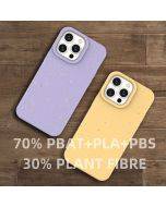 Fully Biodegradable Phone Case for Apple iPhone 14 Pro Max Wheat Straw PLA Eco-friendly PB