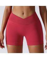 Peach Hip Lifting European and American Yoga Shorts Elastic High Waist Running Fitness Shorts Tight Seamless Sports Shorts Women