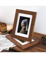 American vintage photo frame stand 7 inch silver photo frame density board photo frame mounting