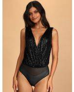 V-neck backless evening jumpsuit