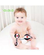 Newborn black and white sand hammer dumbbell hand-held rattle baby vision training