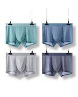 Three a piece of ice silk seamless men's underwear in the waist antibacterial breathable men's boxers a boxed