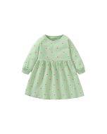 Little maven autumn girl's skirt pure cotton princess dress European and American home casual children's long-sleeved even dress