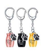 Alloy pet urn keychain