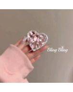 Pink diamond glitter bracket retractable multifunctional creative phone case support frame