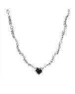 Spades heart clavicle chain necklaces