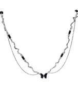 Wavy irregular butterfly necklace