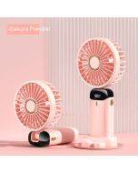 2023 new usb handheld fan mini portable student small fan digital display folding aromatherapy small electric fan
