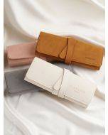 Customize Organizer Roll Earring Ring Necklace Pouch Travel Roll velvet bags custom jewelry