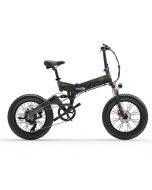 BEZIOR XF200 1000W 48V 15AH foldable electric snow bike with 20-inch tires, US regulations