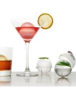 4 in 1 Spherical Ice Cream Mold Set DIY Mini Ice Lattice Silicone Ice Maker Size: L(White)