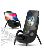 Portable Mini Chair Wireless Charger With Speaker