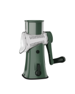 Multi-functional vegetable cutter hand crank roller kitchen chopper scrubber