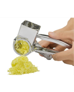 Cheese Grater Rotary Cheese Grater Stainless Steel Hand Crank Rotary Shredder with 7-8 Holes