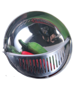 Multi-function Dual Purpose Long Handle Stainless Steel Colander Hot Pot Soup Spoon, Size: 32 x 9cm