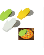 Fashion Palm Shape Stainless Steel Blade Pizza Cake Cutting Device (Random Color Delivery)