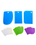 20 Sets Plastic Cake Scraper Butter Cake And Chocolate Slice Scraper