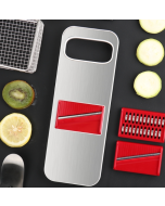 C321 Multifunctional Household Kitchen Stainless Steel Vegetables Cutter Potato Grater (Silver)