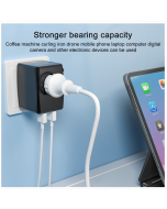 HHT905 PD 35w/65W Dual USB+Dual Type-C Interface Multifunctional Universal Travel Converter Plug