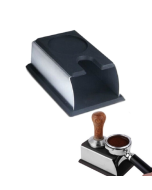 Stainless Steel Silicone Espresso Coffee Tamper Stand Barista Tool Powder Pad Hammer Pad