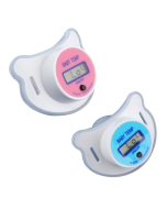 2 PCS Baby Nipple Thermometer Silicone Pacifier LCD Digital Children Thermometer