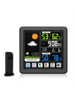 TS-3310 Wireless Weather Clock Multifunctional Color Screen Clock Creative Home Touch Screen Thermometer