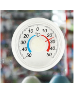 Round Plastic Doors And Windows Simple Pointer Winter And Summer Thermometer