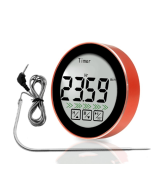 3 in 1 Room Temperature Measurement + Probe Food Measurement + Countdown Function Multifunctional Thermometer